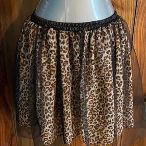 Leopard Print Skirt